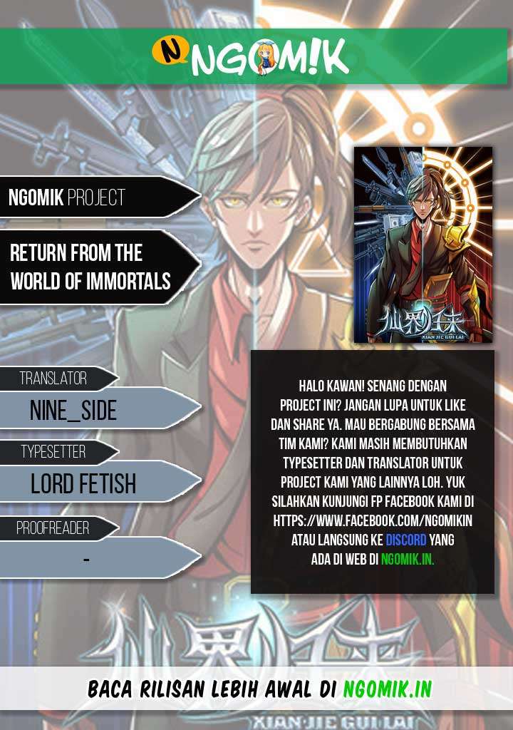 Komik Return From the World of Immortals Chapter 34 gambar 1