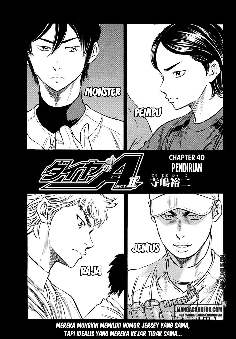 Komik Diamond no Ace Act 2 Chapter 40 gambar 1