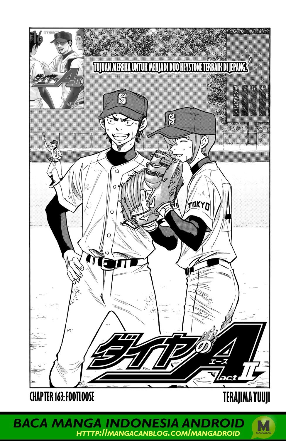 Manga Diamond no Ace Act 2 Chapter 163 gambar 2