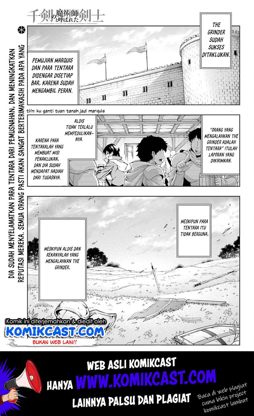 Manga The Swordsman Called the Countless Swords Sorcerer Chapter 8 gambar 2