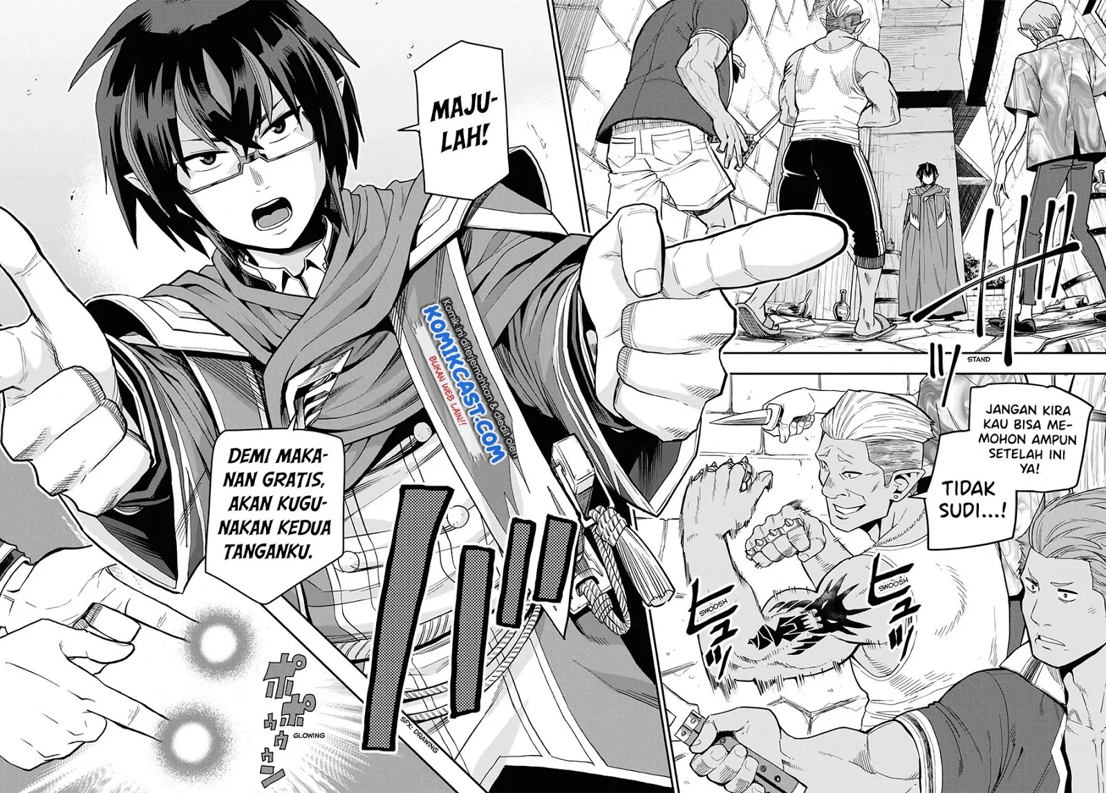 Konjiki no Moji Tsukai: Yuusha Yonin ni Makikomareta Unique Cheat Chapter 57 - Halaman 15
