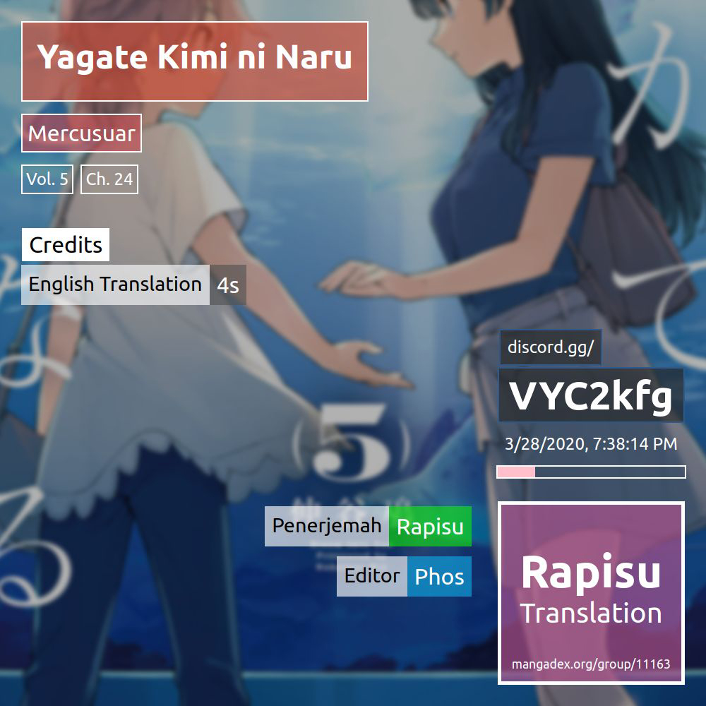 Komik Yagate Kimi ni Naru Chapter 24 gambar 1