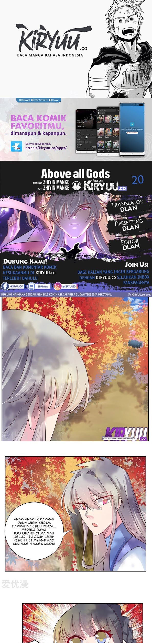 Komik Above All Gods Chapter 20 gambar 1
