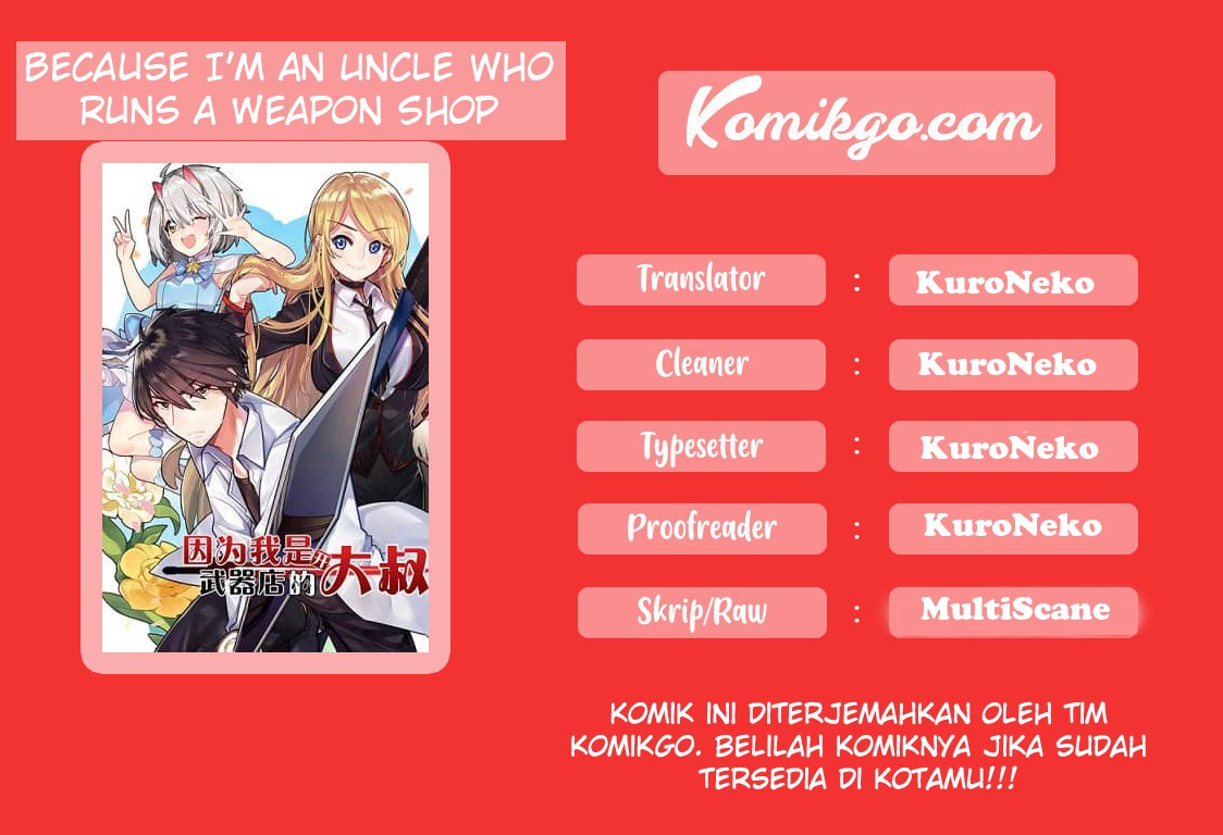 Komik Because Im An Uncle who Runs A Weapon Shop Chapter 01.2 gambar 1