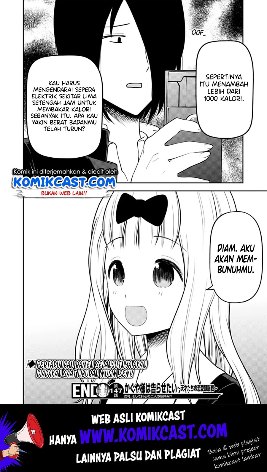 Kaguya-sama wa Kokurasetai – Tensai-tachi no Renai Zunousen Chapter 157 - Halaman 19