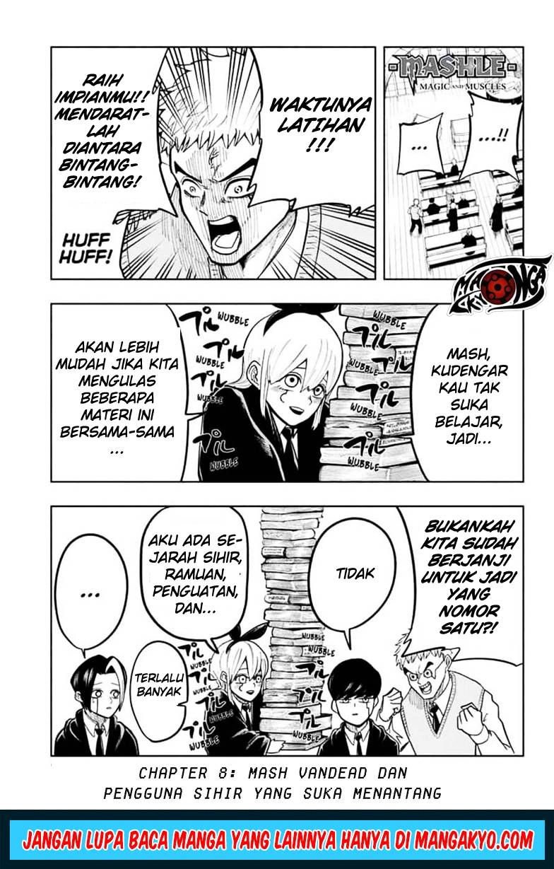 Komik Mashle: Magic and Muscles Chapter 08 gambar 1