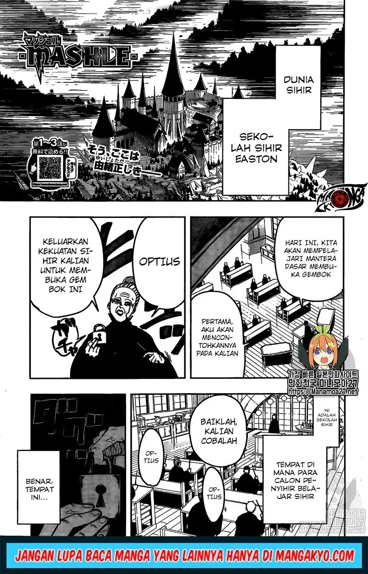 Komik Mashle: Magic and Muscles Chapter 04 gambar 1