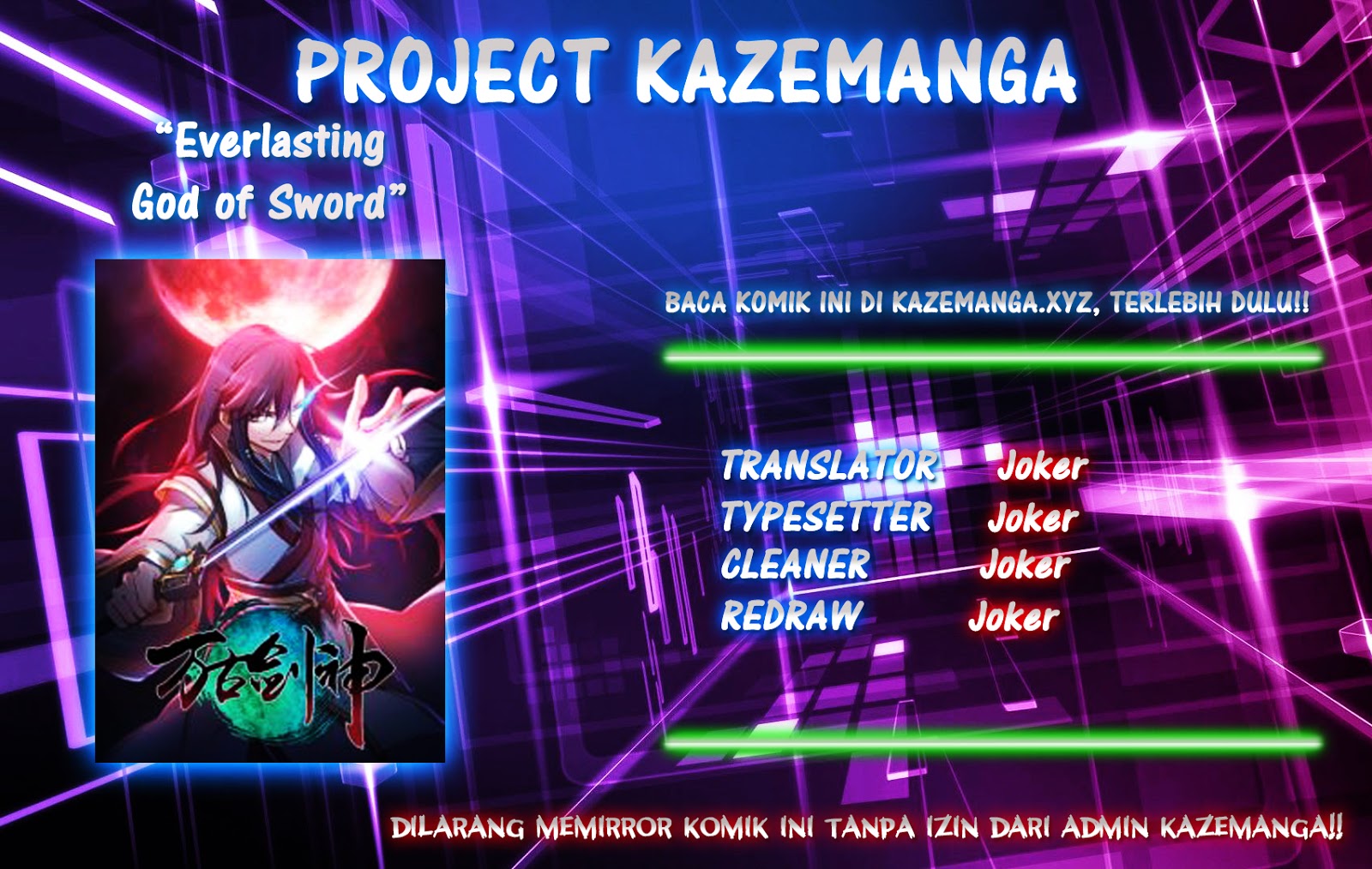 Komik Everlasting God of Sword Chapter 15 gambar 1