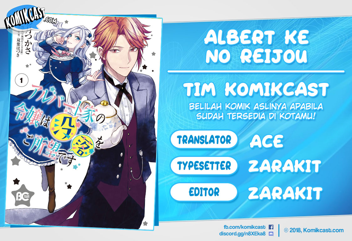 Komik Albert Ke no Reijou wa Botsuraku wo go Shomou desu Chapter 04.2 gambar 1