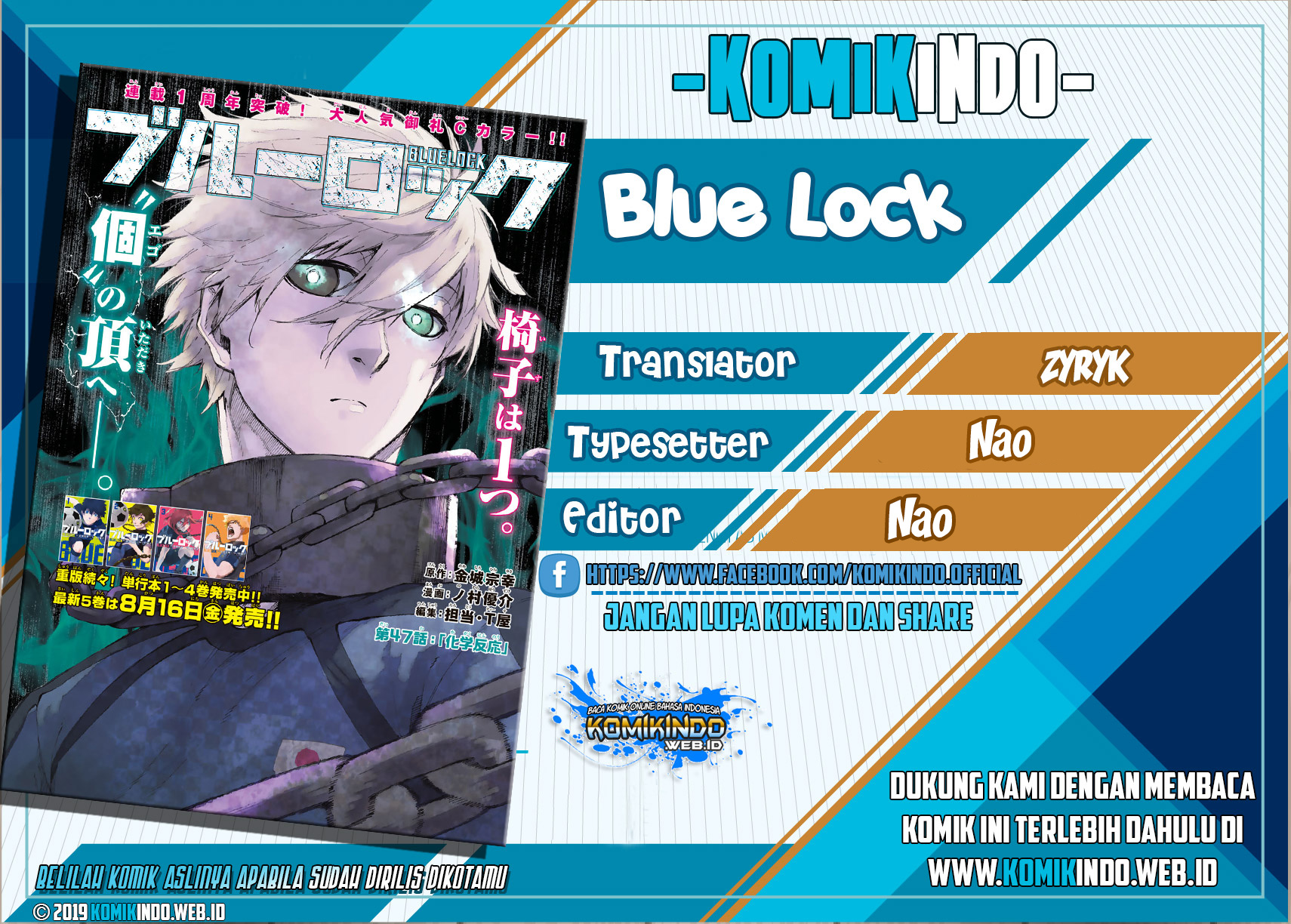 Komik Blue Lock Chapter 16 gambar 1