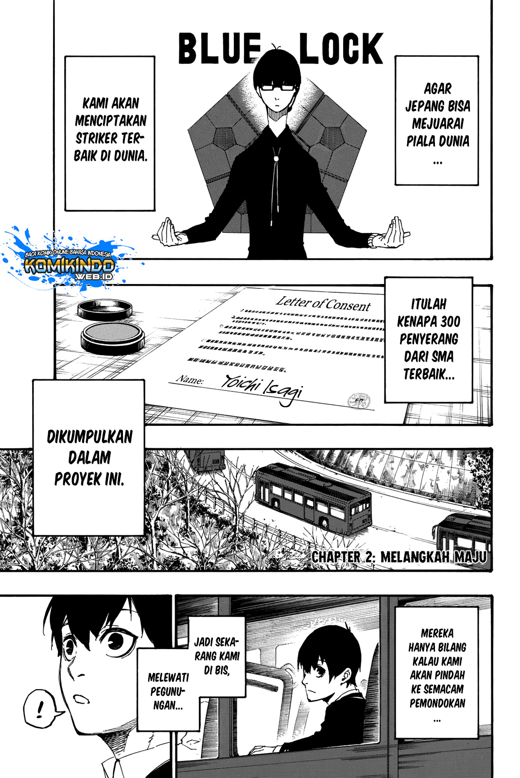 Manga Blue Lock Chapter 02 gambar 2