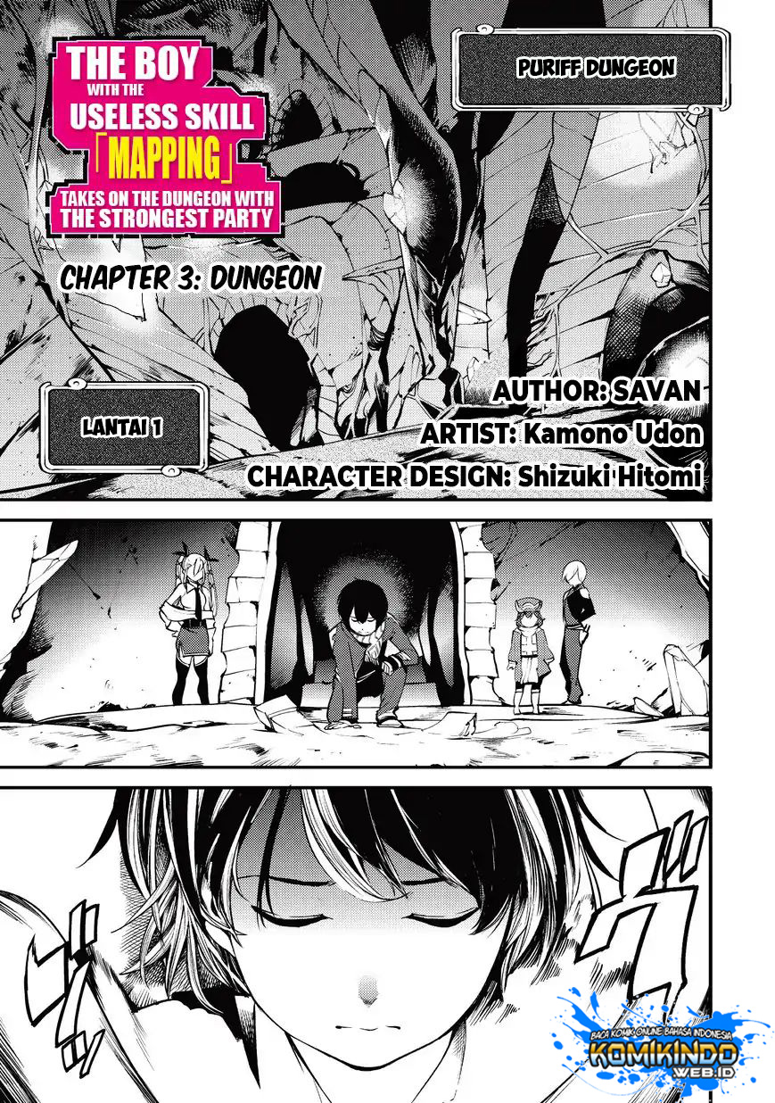Manga Hazure Skill [Mapping] wo Te ni Shita Shonen ha Saikyou Party to Dungeon ni Idomu Chapter 03 gambar 2
