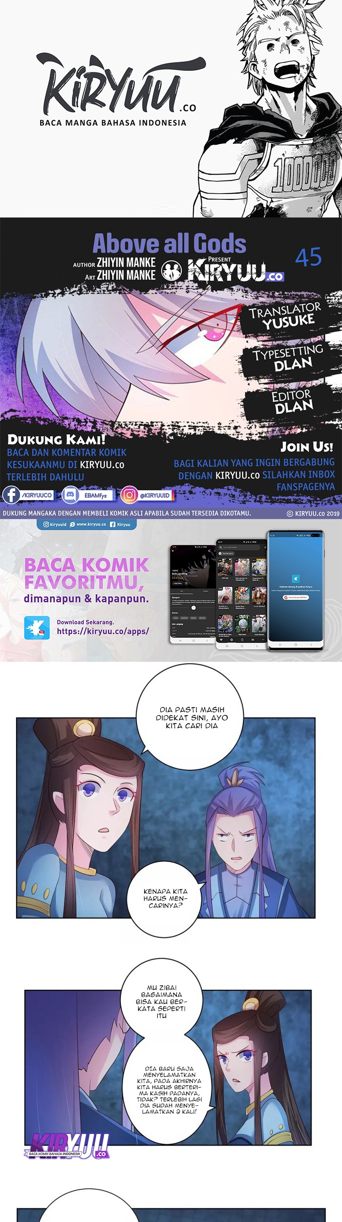 Komik Above All Gods Chapter 45 gambar 1