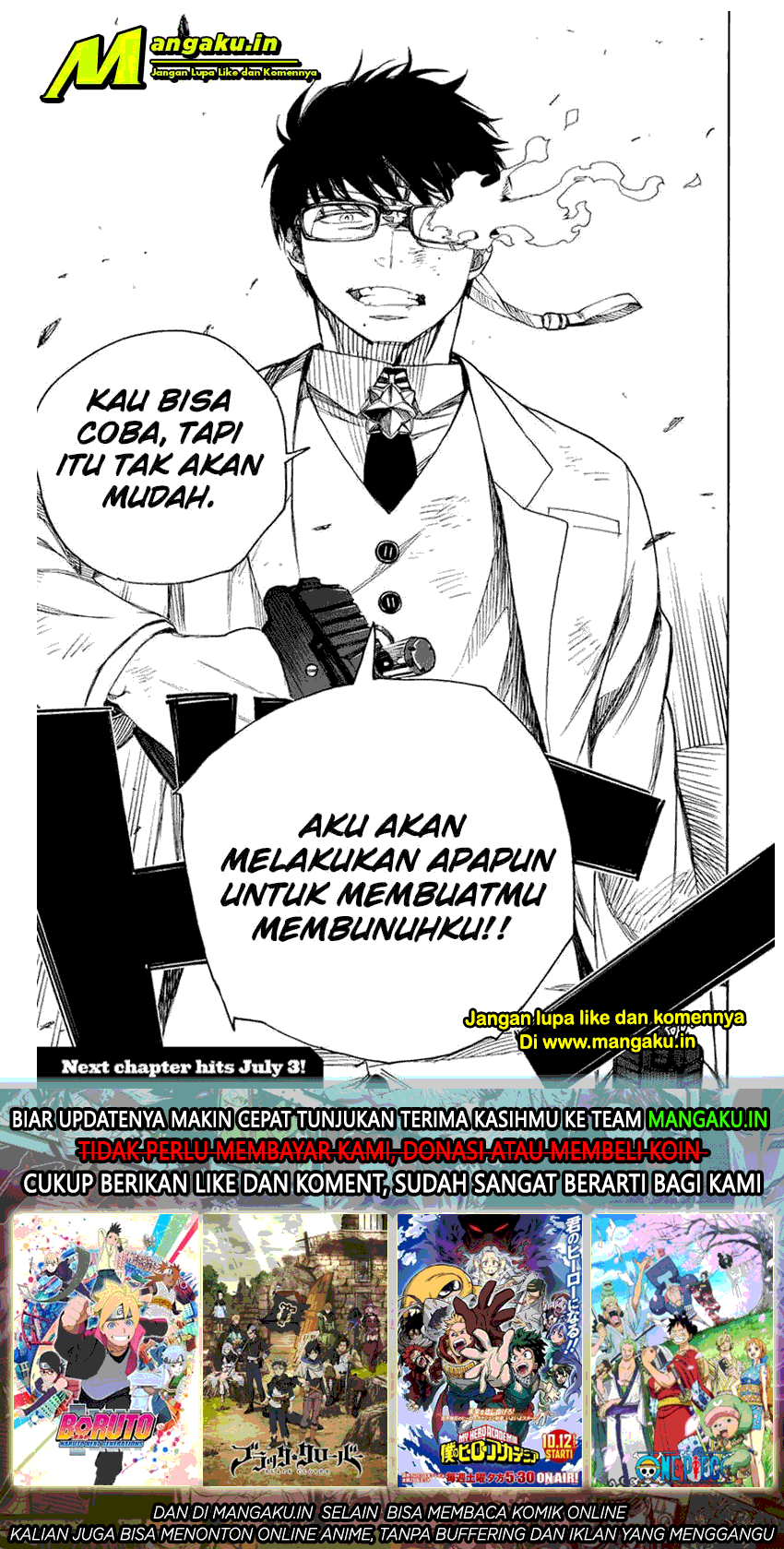 Ao no Exorcist Chapter 121.2 - Halaman 15