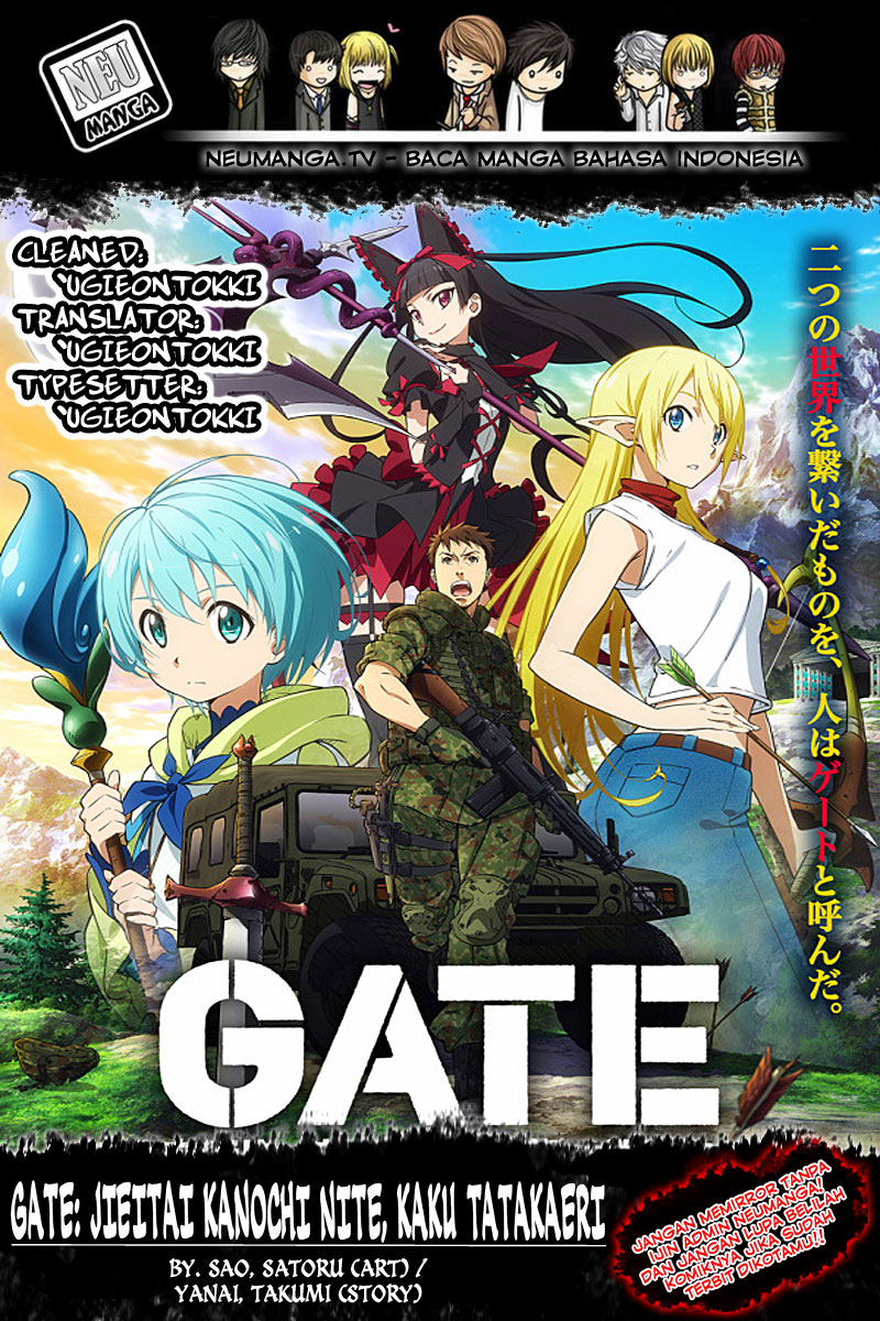 Komik Gate – Jietai Kare no Chi nite Kaku Tatakeri Chapter 8 gambar 1
