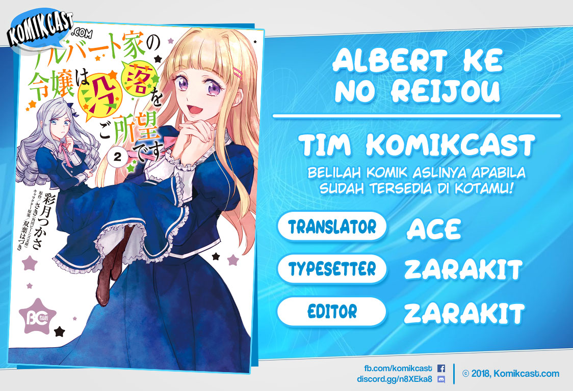 Komik Albert Ke no Reijou wa Botsuraku wo go Shomou desu Chapter 06 gambar 1