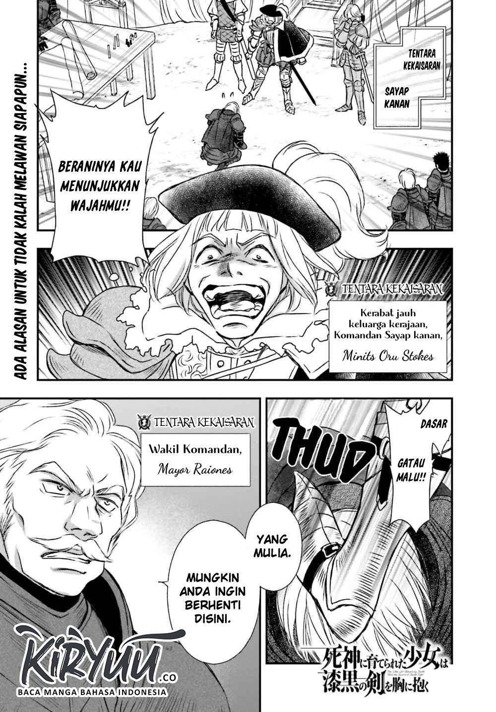 Manga Shinigami ni Sodaterareta Shoujo wa Shikkoku no Tsurugi wo Mune ni Idaku Chapter 08 gambar 2