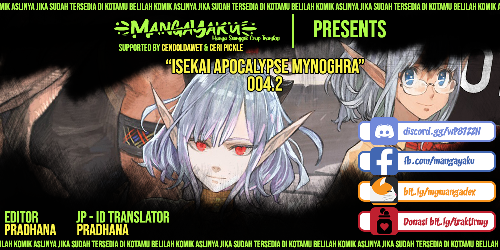 Komik Isekai Apocalypse MYNOGHRA ~The conquest of the world starts with the civilization of ruin~ Chapter 04.2 gambar 1