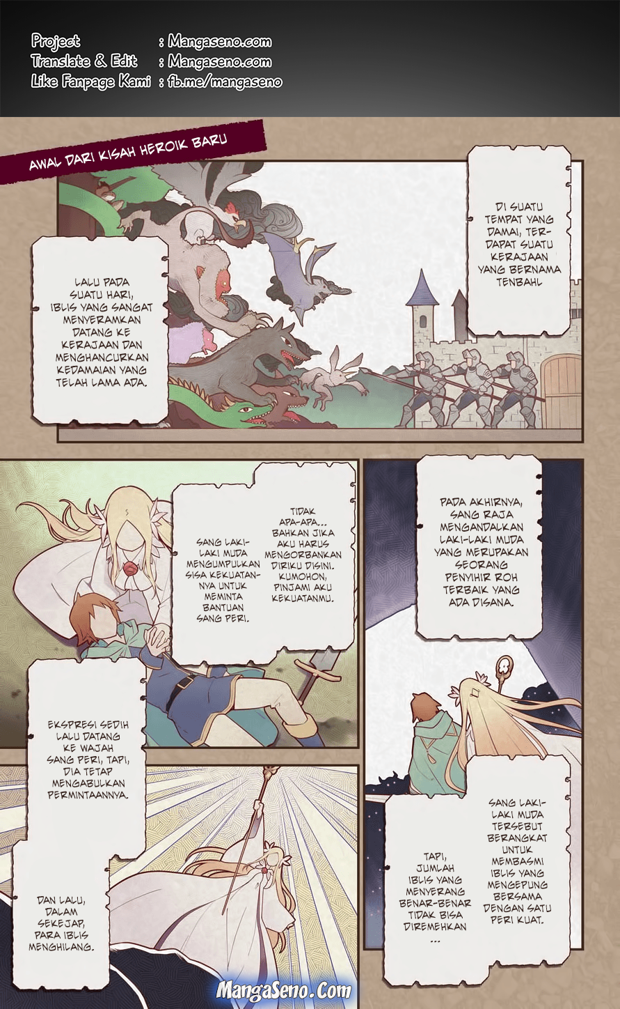 Komik Chichi wa Eiyuu, Haha wa Seirei, Musume no Watashi wa Tenseisha Chapter 01 gambar 1