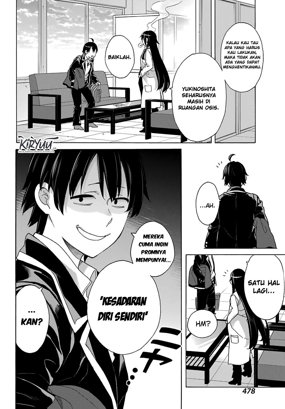 Yahari Ore no Seishun Love Comedy wa Machigatteiru.: Monologue Chapter 76 - Halaman 18