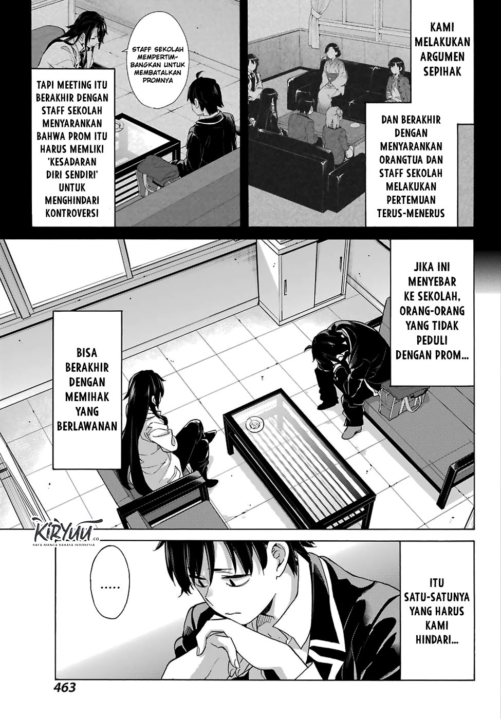 Yahari Ore no Seishun Love Comedy wa Machigatteiru.: Monologue Chapter 76 - Halaman 3
