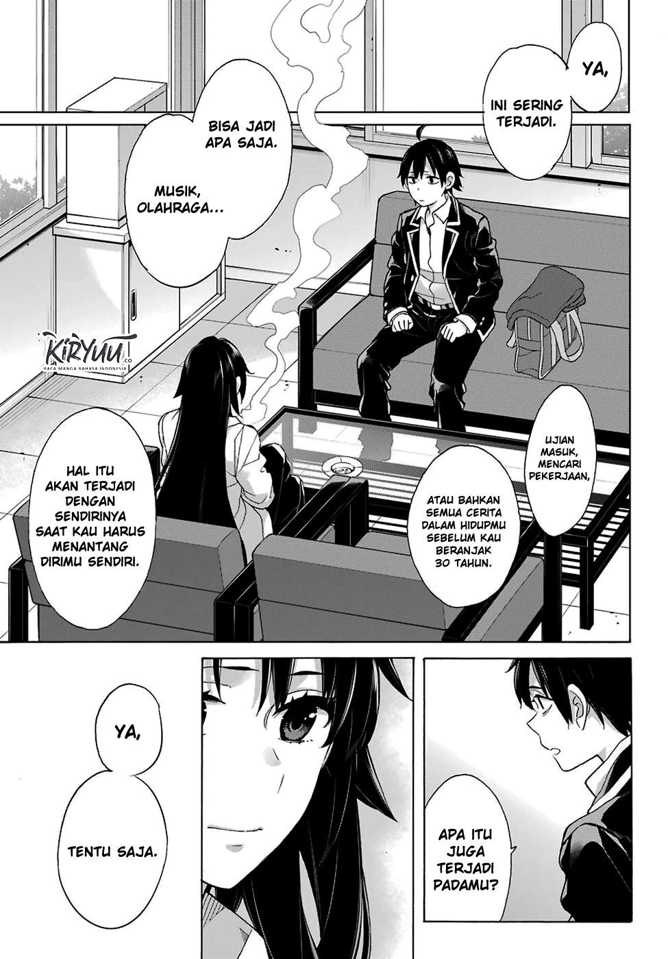 Yahari Ore no Seishun Love Comedy wa Machigatteiru.: Monologue Chapter 76 - Halaman 9