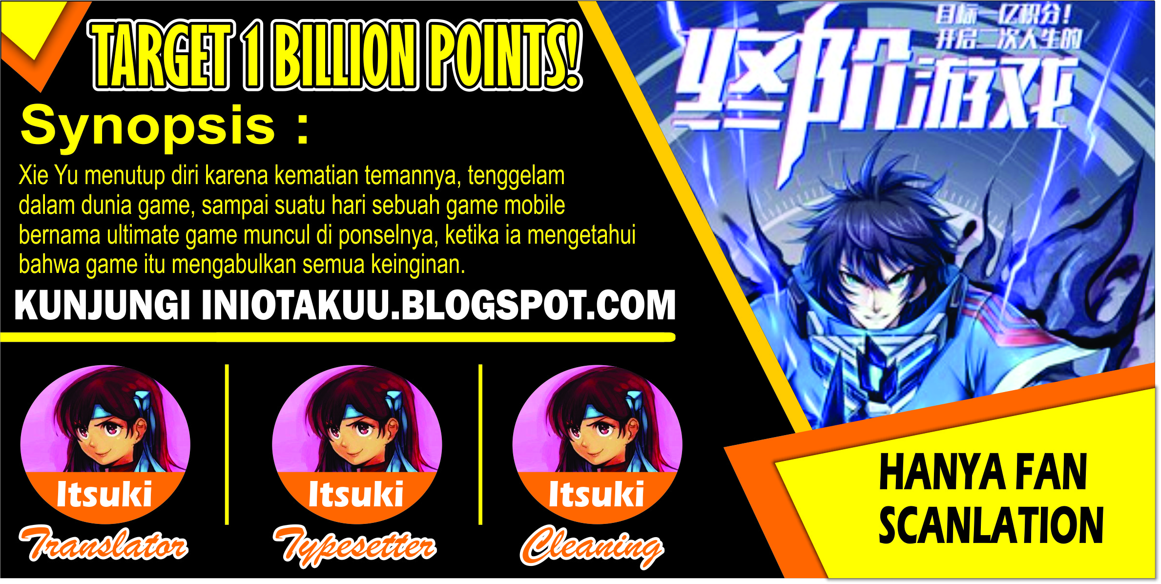 Komik Target 1 billion points! Open the ultimate game of second life! Chapter 01 gambar 1