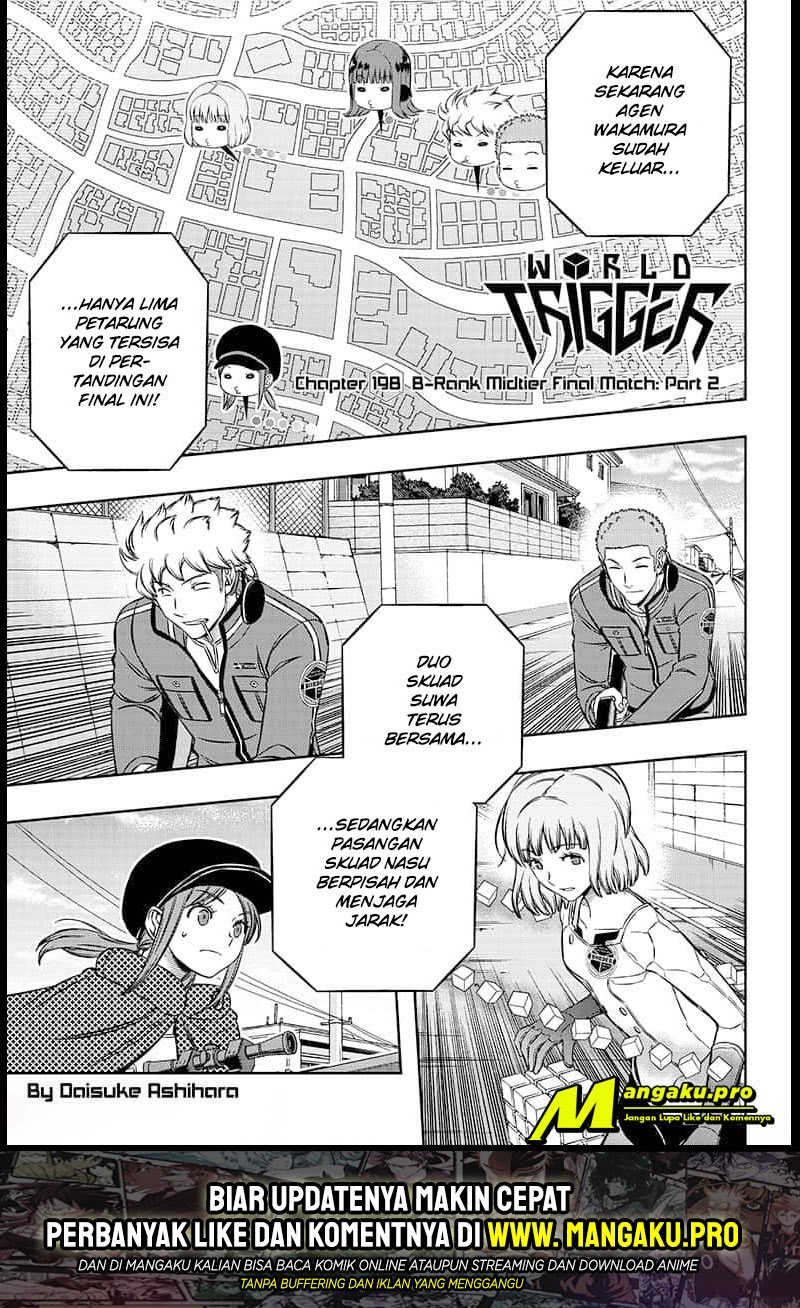 Manga World Trigger Chapter 198 gambar 2