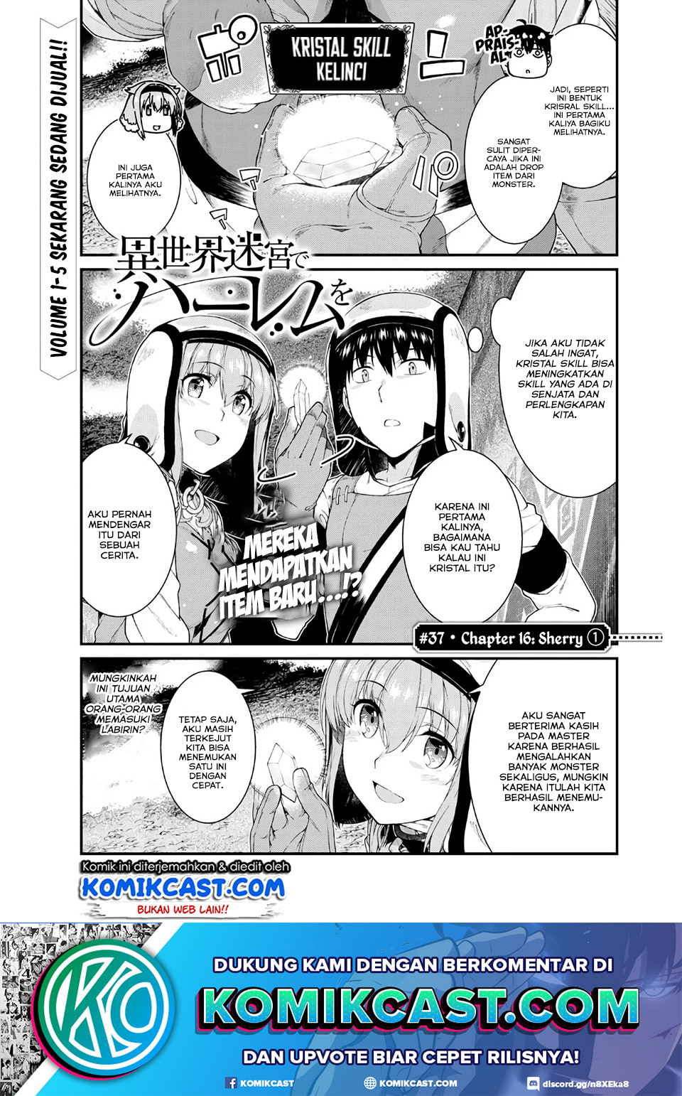 Manga Isekai Meikyuu de Harem wo Chapter 37 gambar 2