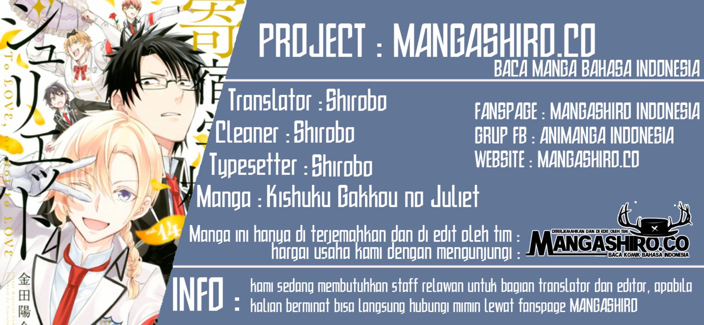 Komik Kishuku Gakkou no Juliet Chapter 113 gambar 1