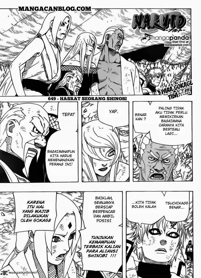 Komik Naruto Chapter 649 gambar 1