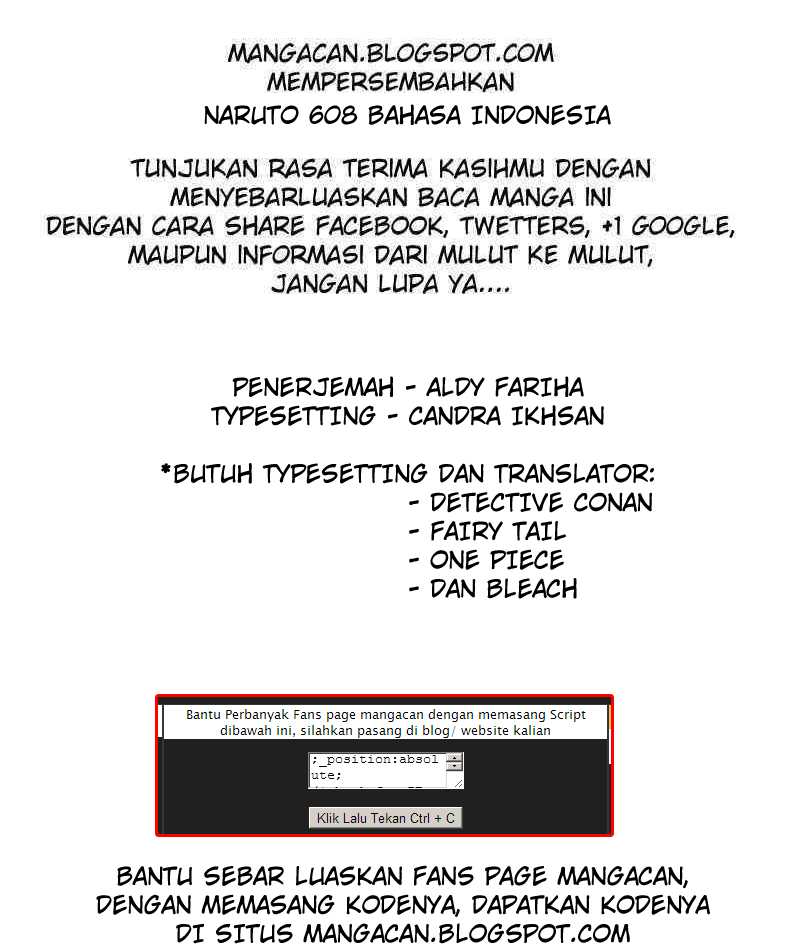 Komik Naruto Chapter 608 gambar 1