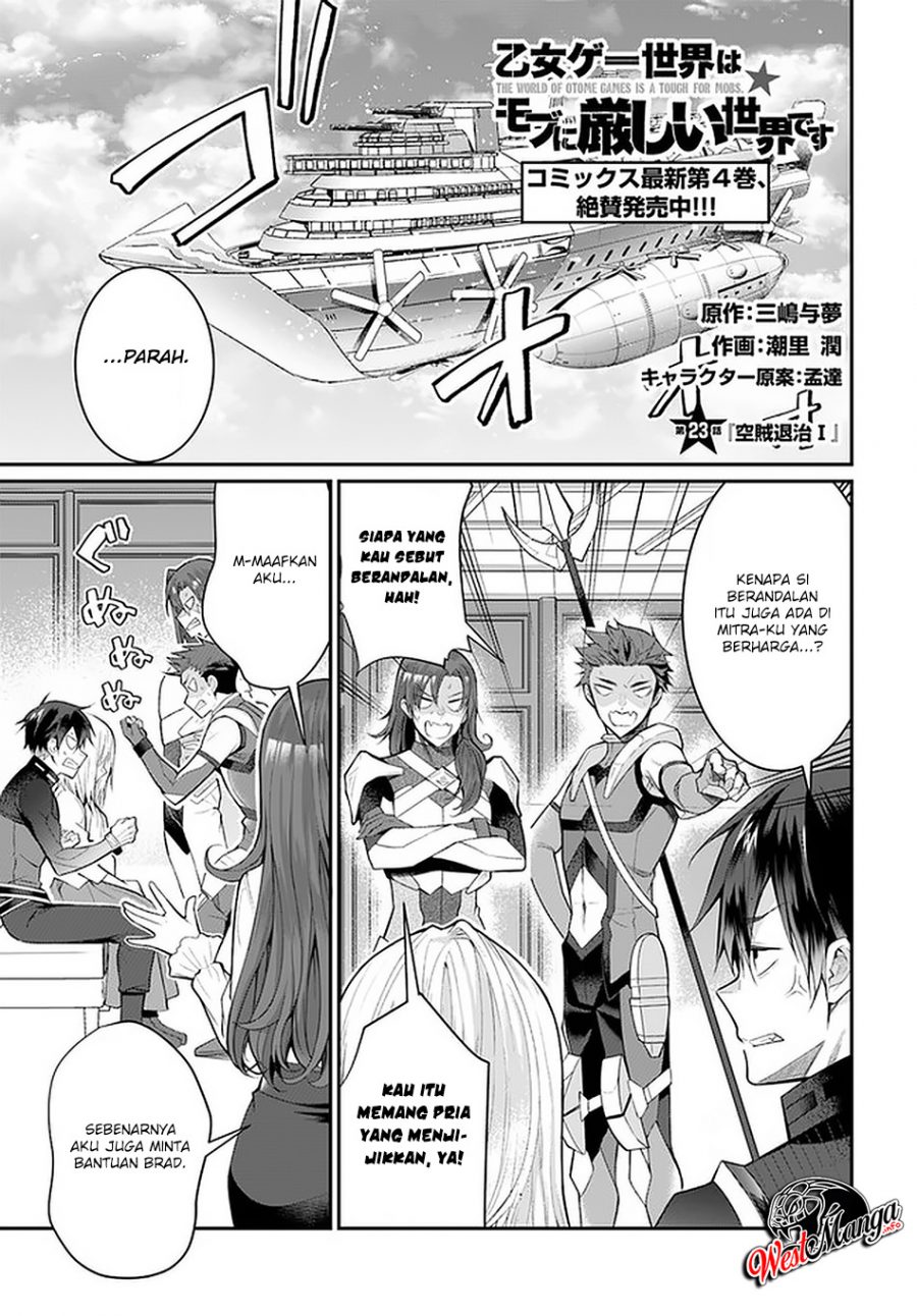 Manga Otome Game Sekai wa Mob ni Kibishii Sekai Desu Chapter 23 gambar 2