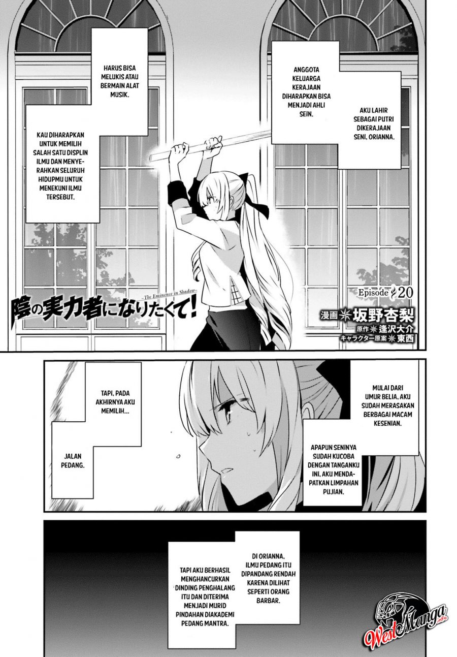 Manga Kage no Jitsuryokusha ni Naritakute Chapter 20 gambar 2