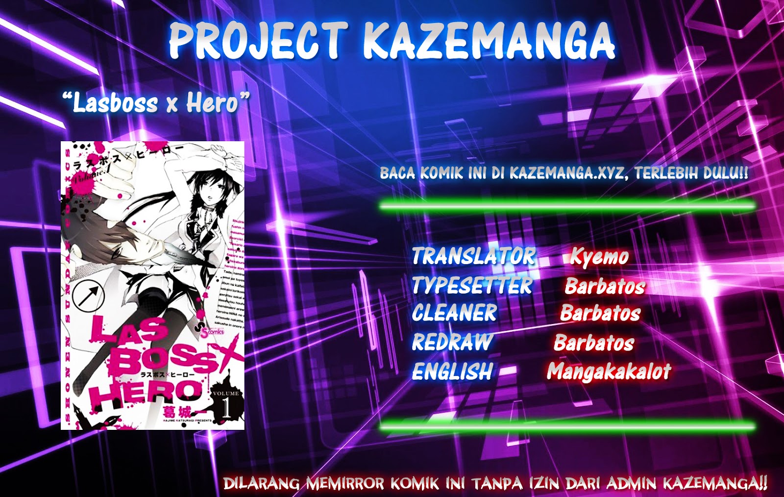 Komik Lasboss x Hero Chapter 9 gambar 1