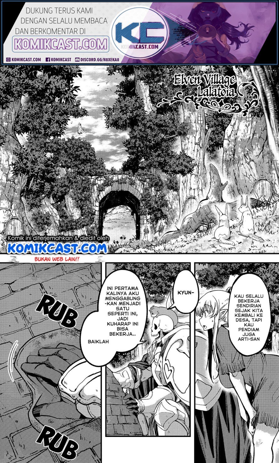 Manga Gaikotsu Kishi-sama, Tadaima Isekai e Odekake-chuu Chapter 34 gambar 2