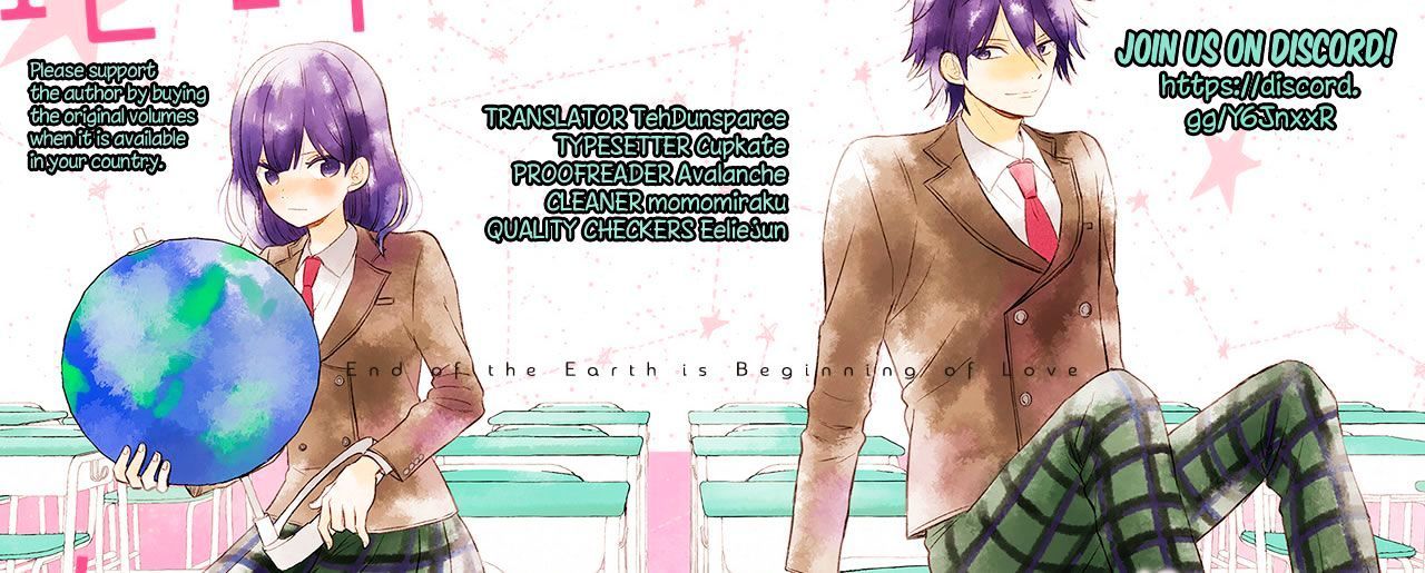 Manga Chikyuu no Owari wa Koi no Hajimari Chapter 05 gambar 2
