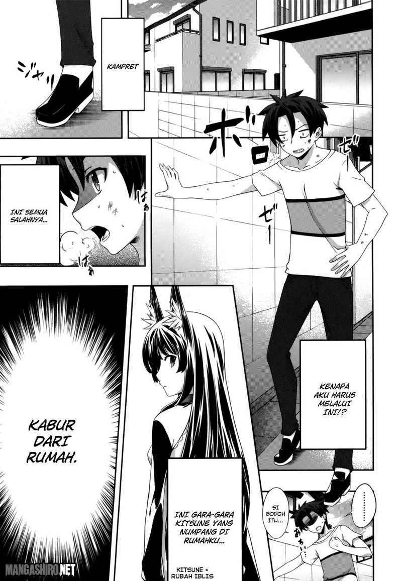 Manga Kitsune no Akuma to Kuroi Grimoire Chapter 04 gambar 2