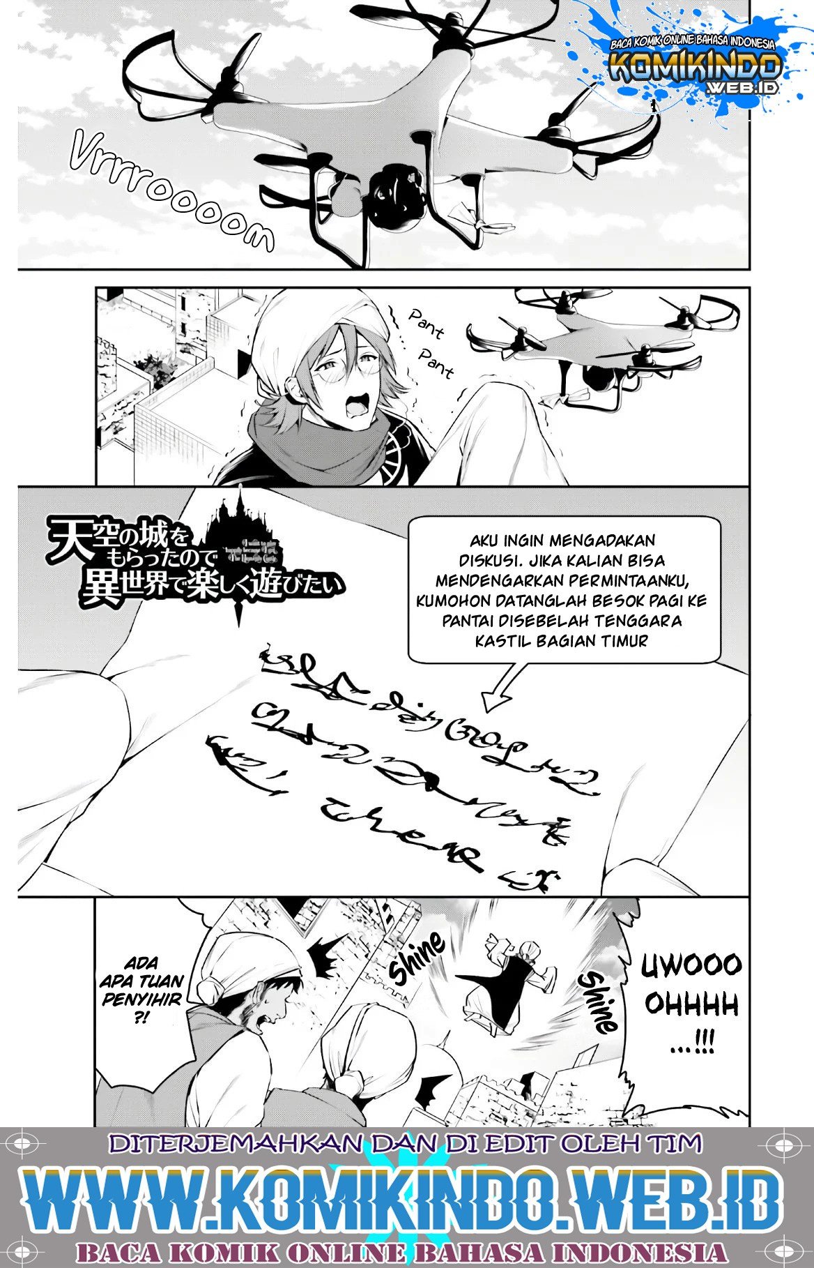 Manga Tenkuu no Shiro o Moratta no de Isekai de Tanoshiku Asobitai Chapter 13 gambar 2