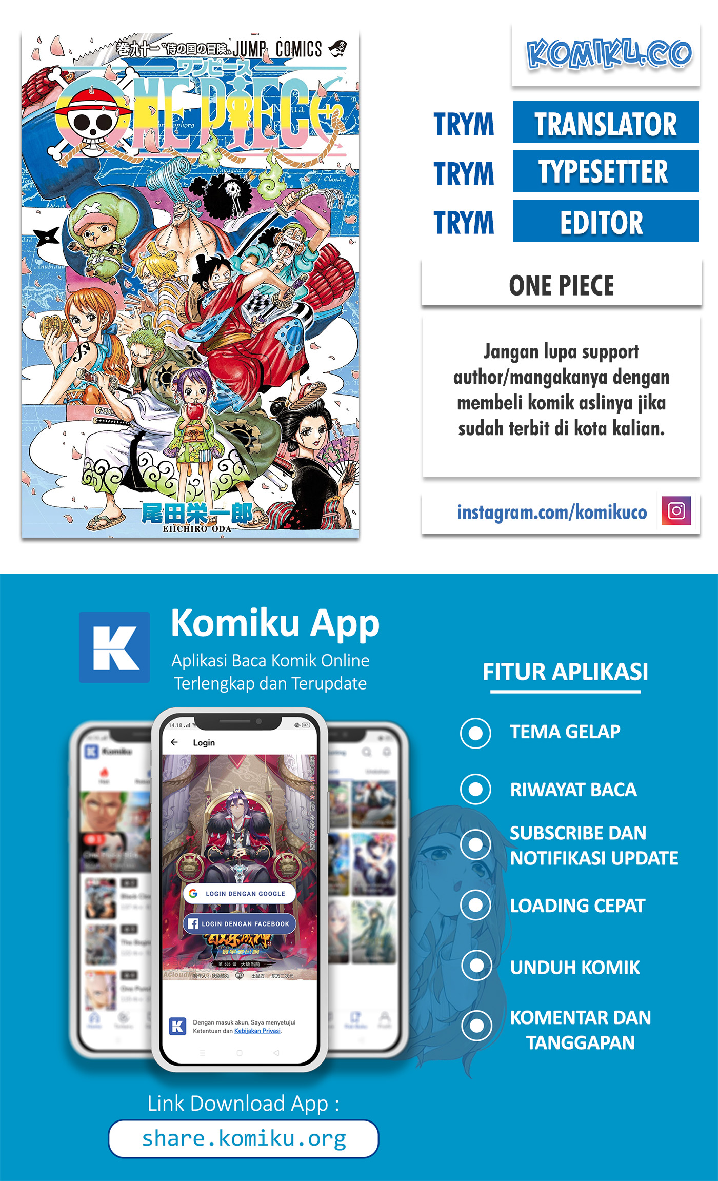 Komik One Piece Chapter 991 gambar 1