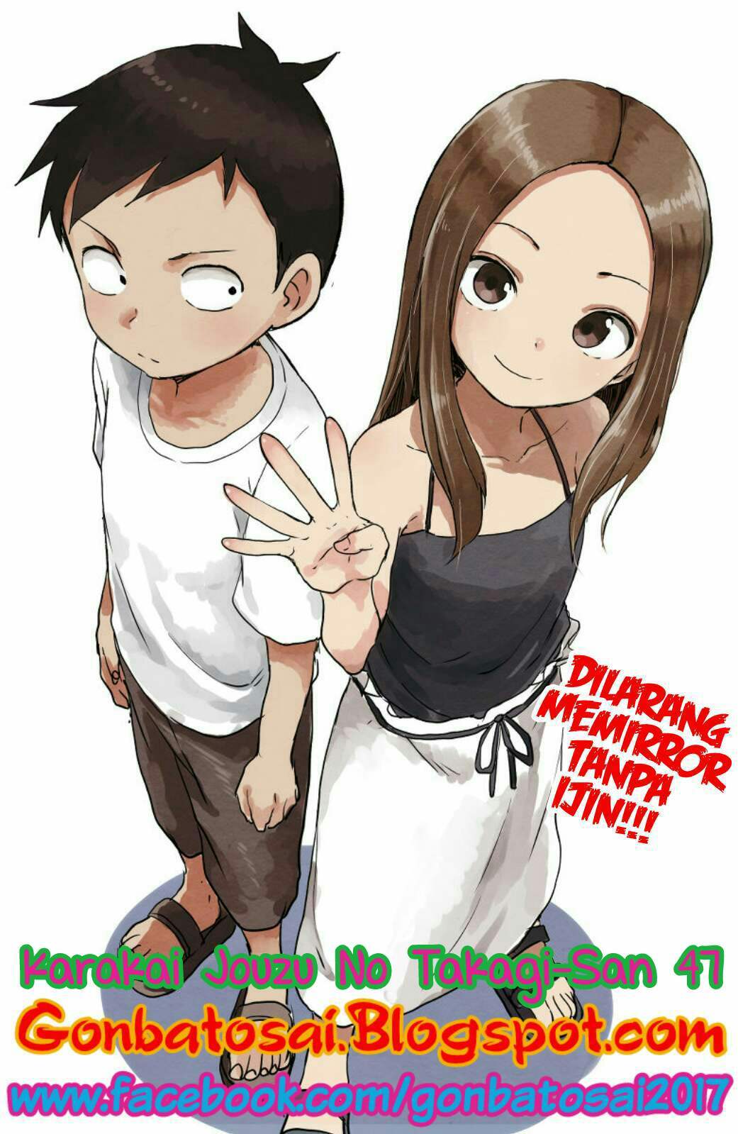Komik Karakai Jouzu no Takagi-san Chapter 47 gambar 1