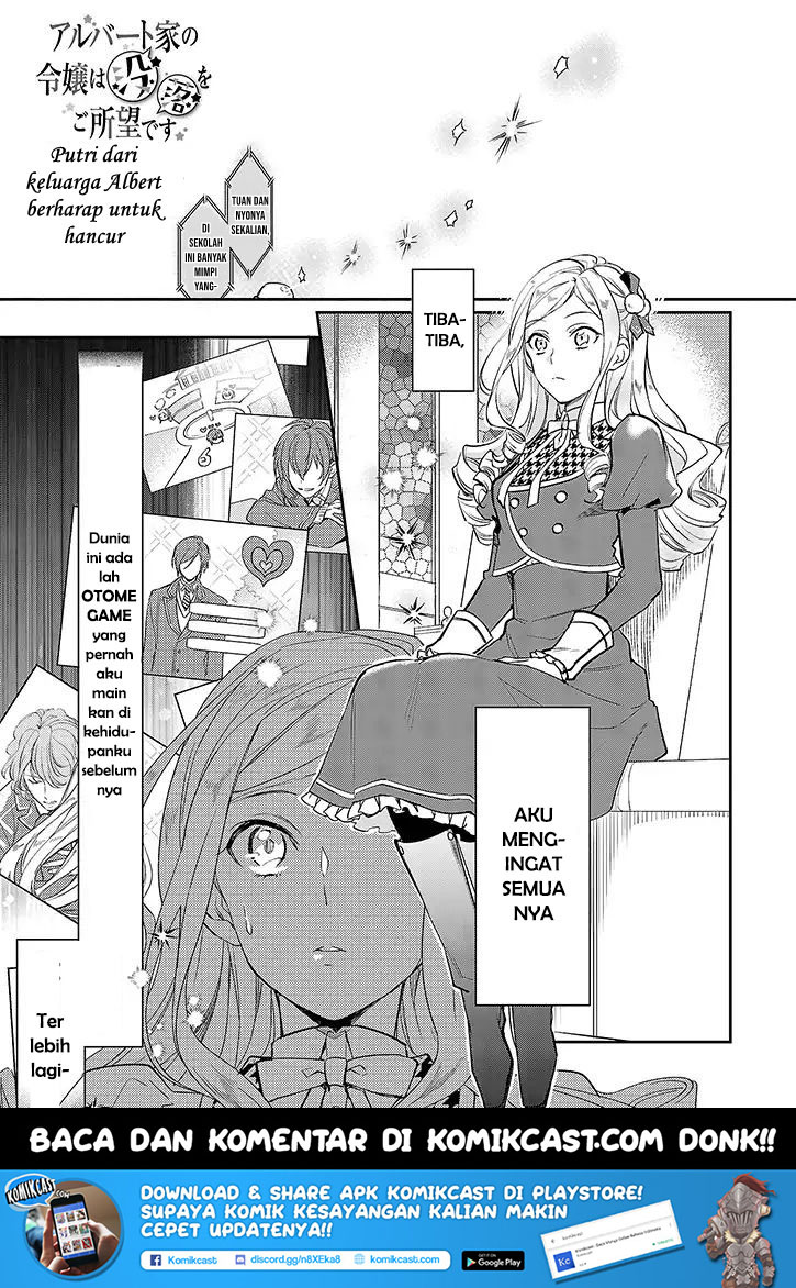 Albert Ke no Reijou wa Botsuraku wo go Shomou desu Chapter 01 - Halaman 3