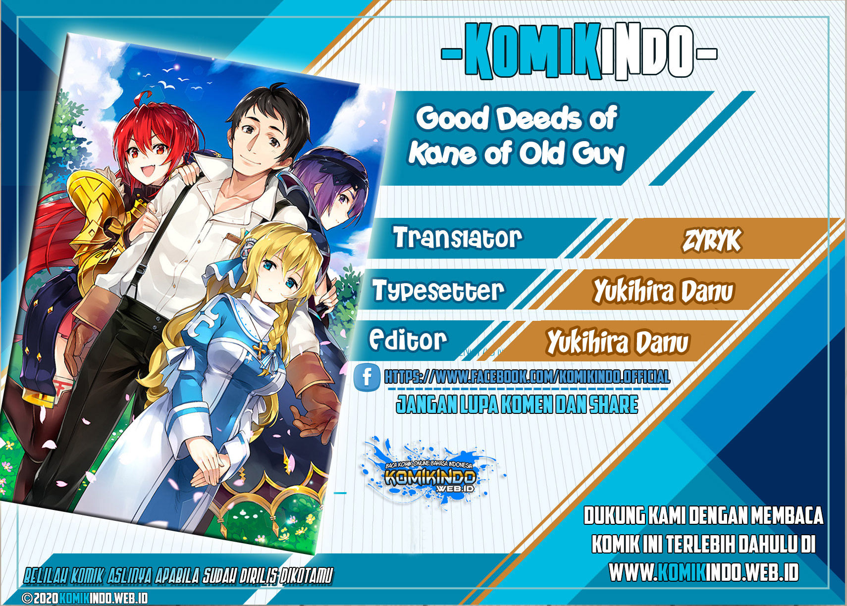 Komik Good Deeds of Kane of Old Guy Chapter 12.1 gambar 1