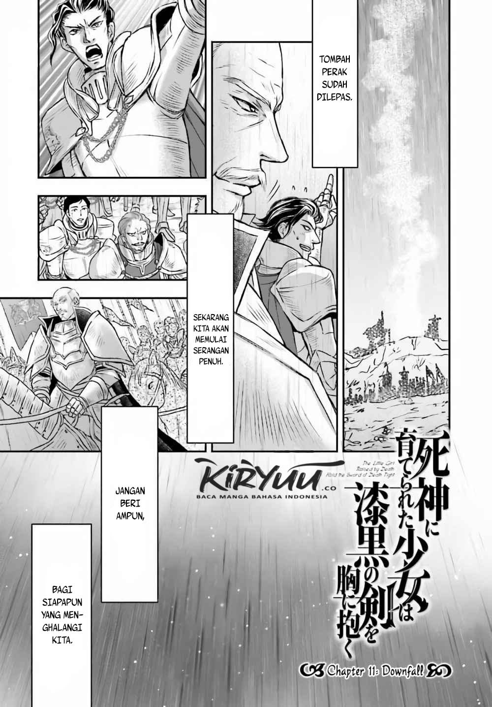 Manga Shinigami ni Sodaterareta Shoujo wa Shikkoku no Tsurugi wo Mune ni Idaku Chapter 11 gambar 2