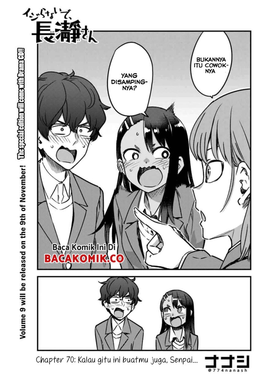 Manga Ijiranaide, Nagatoro-san Chapter 70 gambar 2