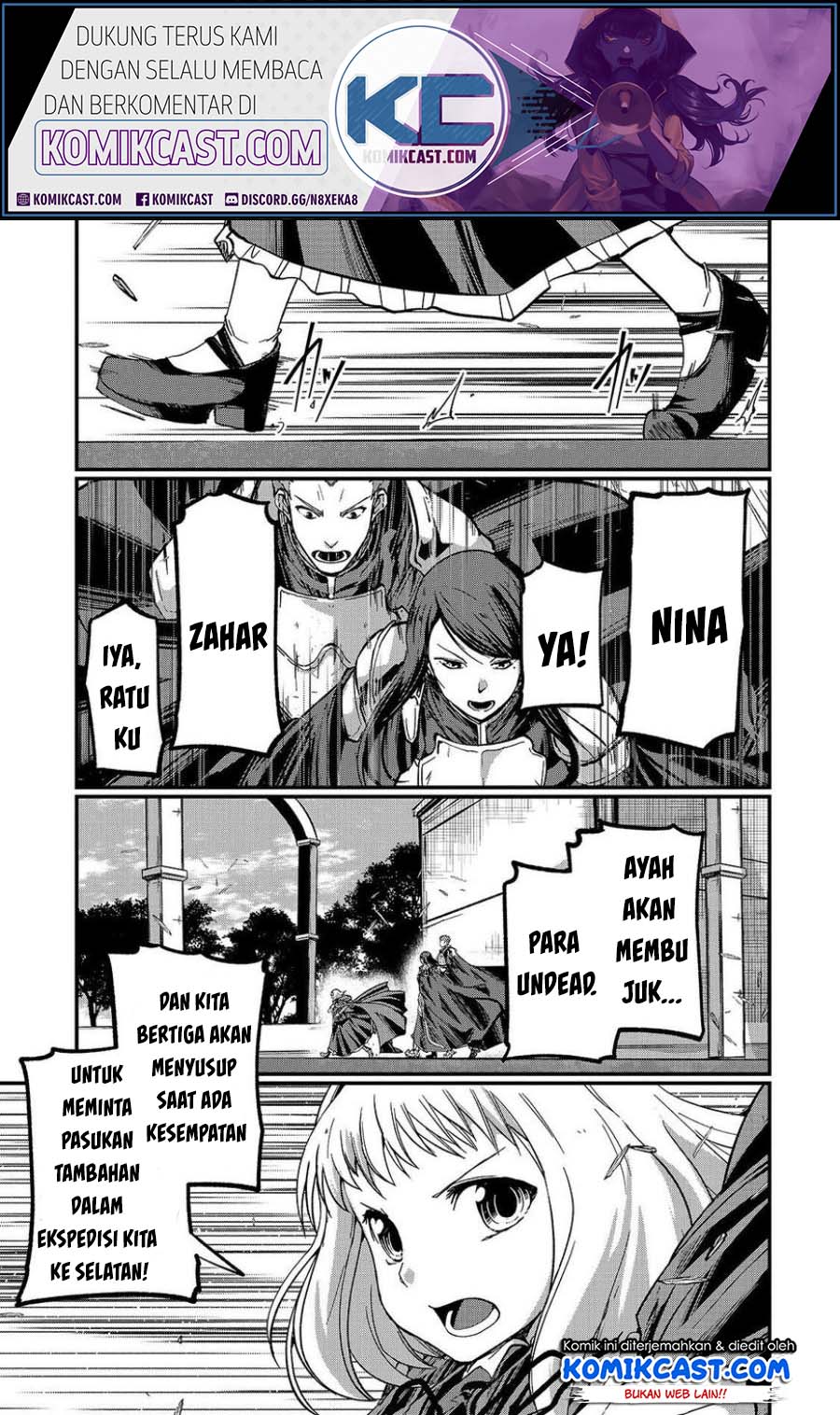 Komik Gaikotsu Kishi-sama, Tadaima Isekai e Odekake-chuu Chapter 35 gambar 1