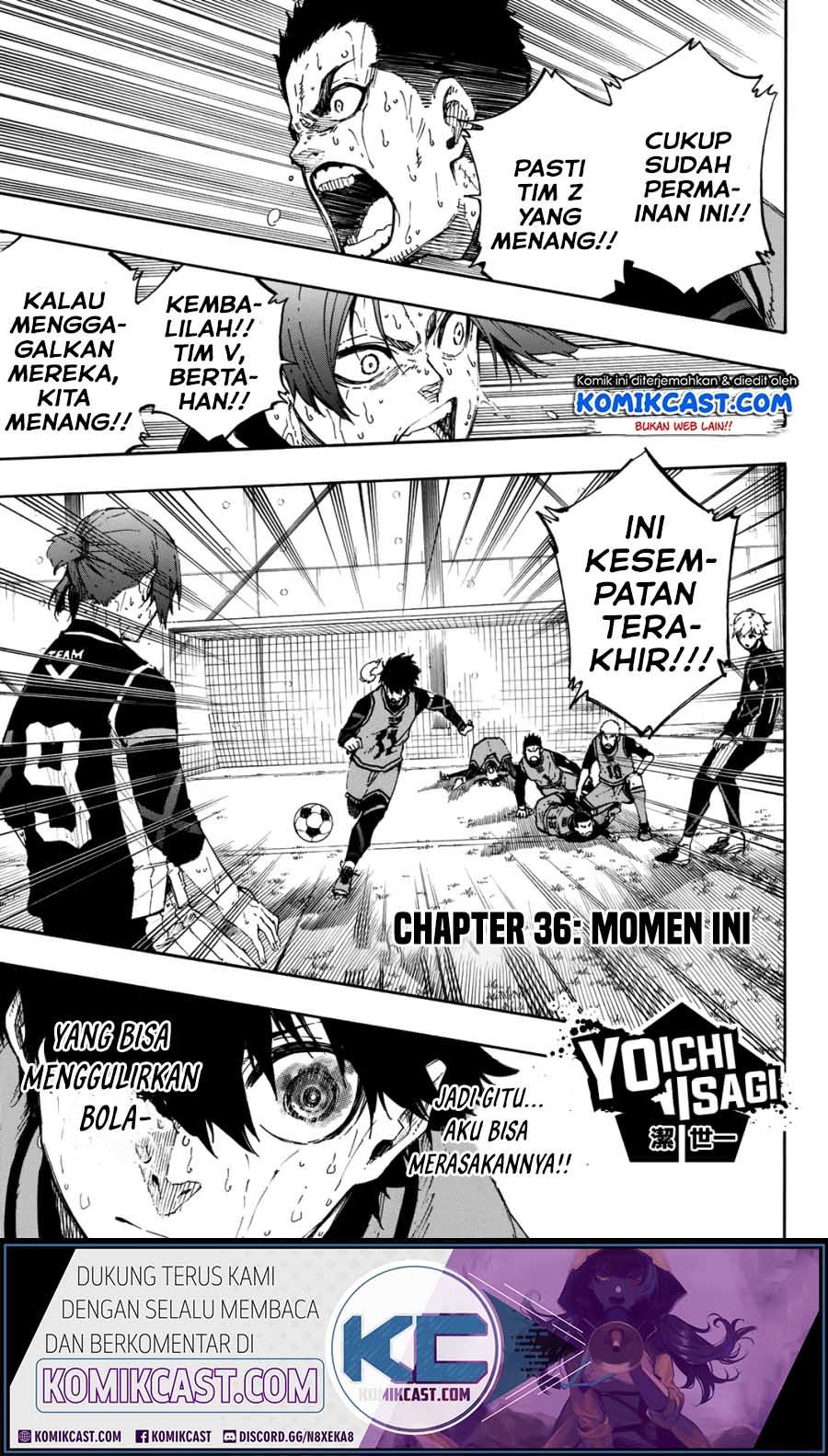 Komik Blue Lock Chapter 36 gambar 1