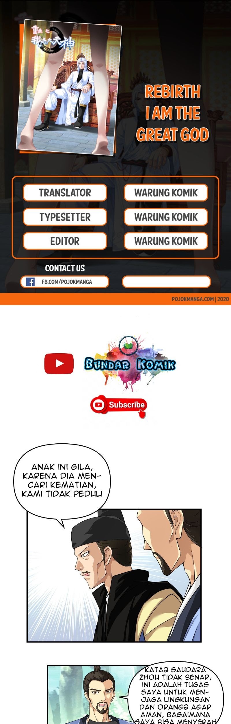 Komik Rebirth I Am The Great God Chapter 04 gambar 1