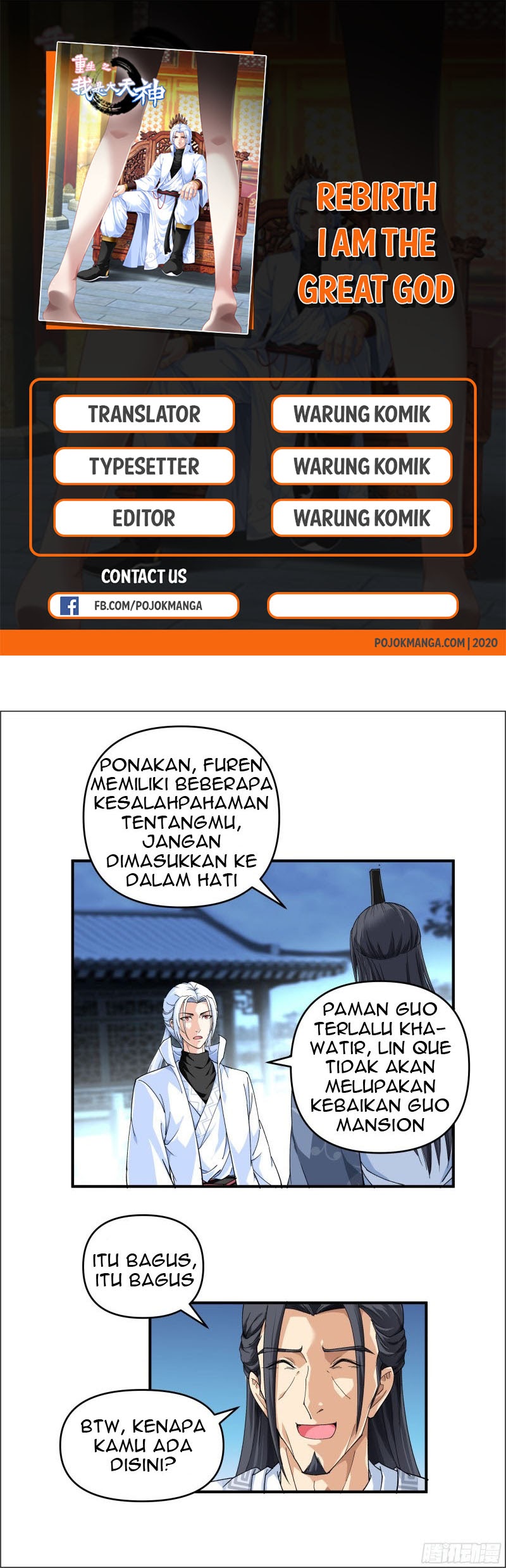 Komik Rebirth I Am The Great God Chapter 02 gambar 1