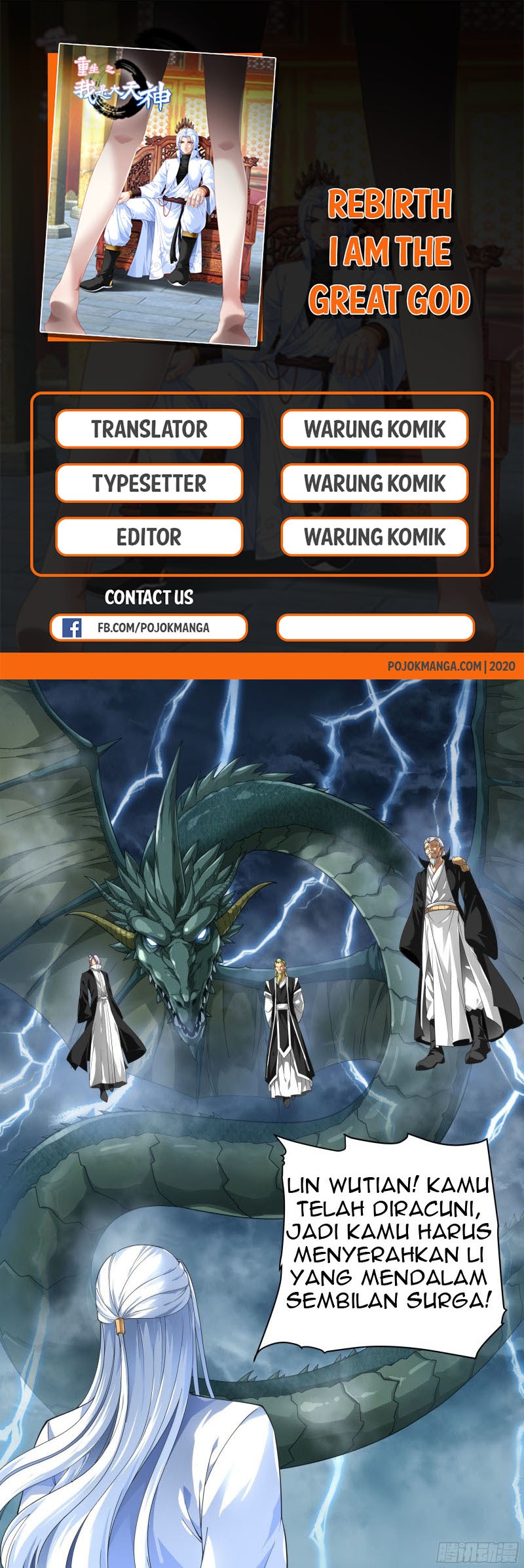 Manhua Rebirth I Am The Great God Chapter 01 gambar 2